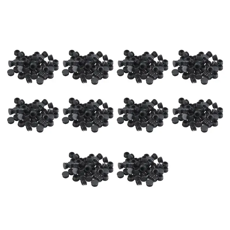 at05-プラスチック製ラウンドキャップチェアテーブル脚リブ付きチューブインサート直径22mm-500個