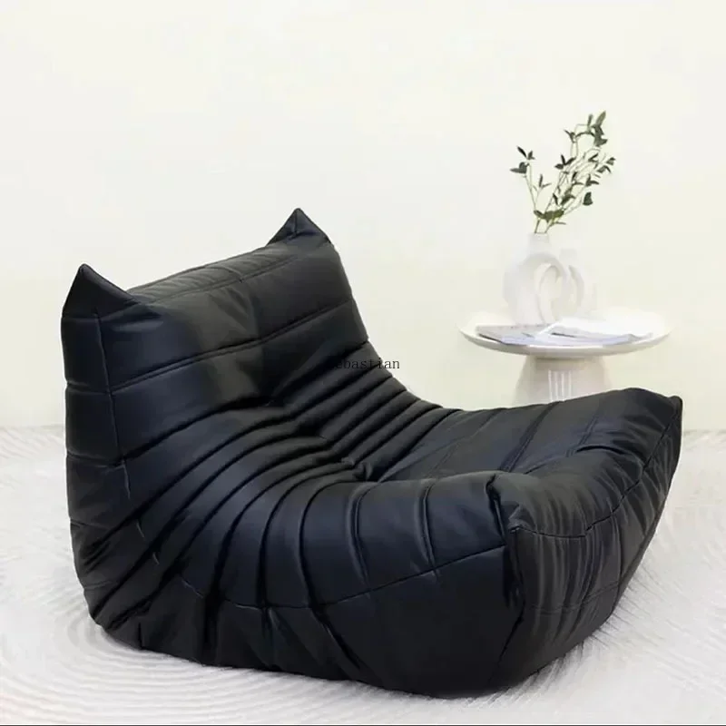 Cat Scratch Leather Nordic Togo Internet Celebrity Couch Bedroom Single Sofa Chair Living Room Suede Leather Can Be Customized