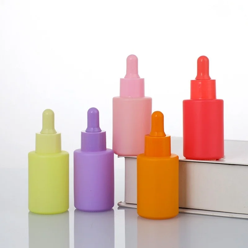 

Косметическое масло Сыворотка Стеклянная бутылка-капельница Косметические бутылки с эфирным маслом Сыворотка Красочный дозатор духов Маленький контейнер