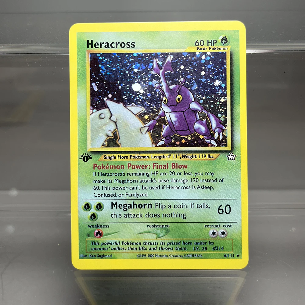 PKM Proxy Cards Classic 1996 1. Auflage Mewtwo Gyarados Alakazam Cards Collection PTCG Neo Genesis Folienkarte