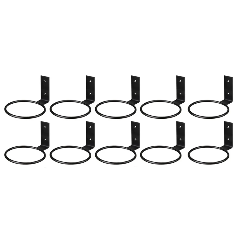 

10 Pcs Flower Pot Ring Hooks Wall Mounted Metal Planter Hooks Bracket For Balcony Home 4 Inch