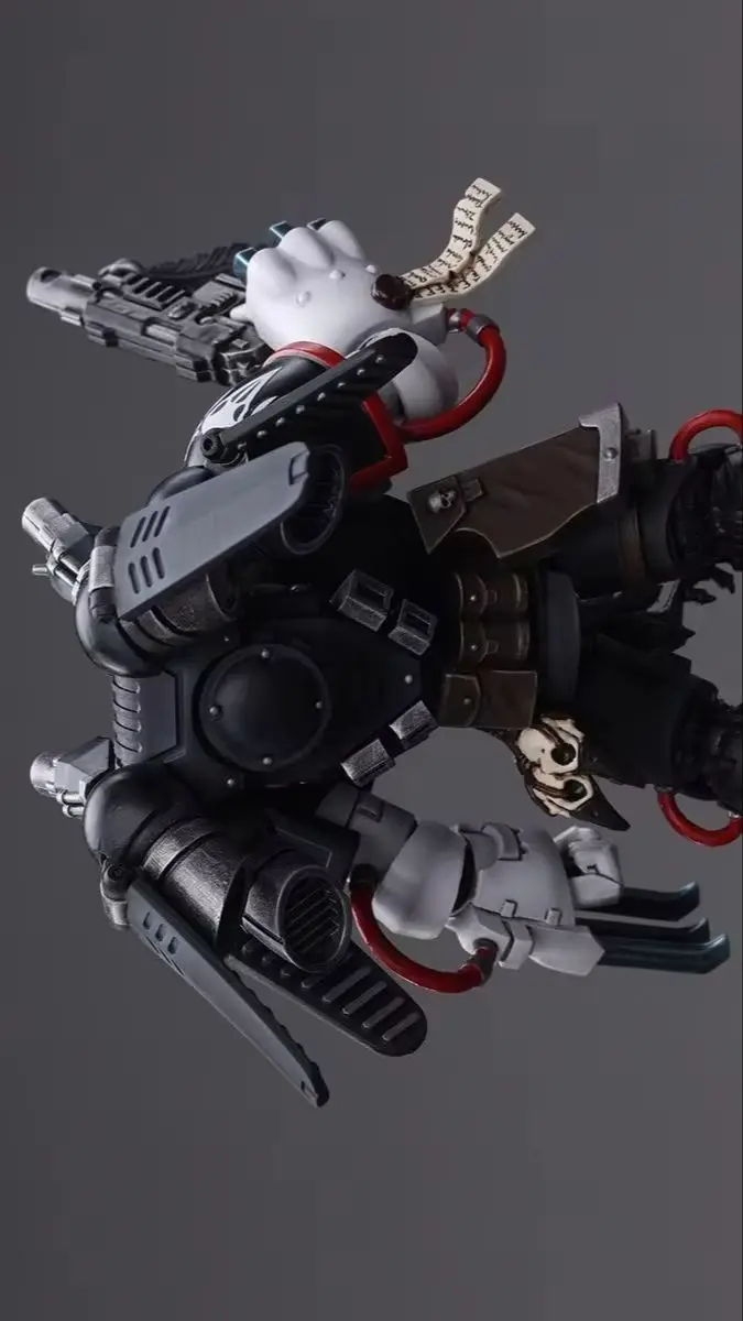 【prevente】figurine-d'action-joytoy-1-18-warhammer-40000-raven-guard-chapter-master-kayvaan-shrike-ornament
