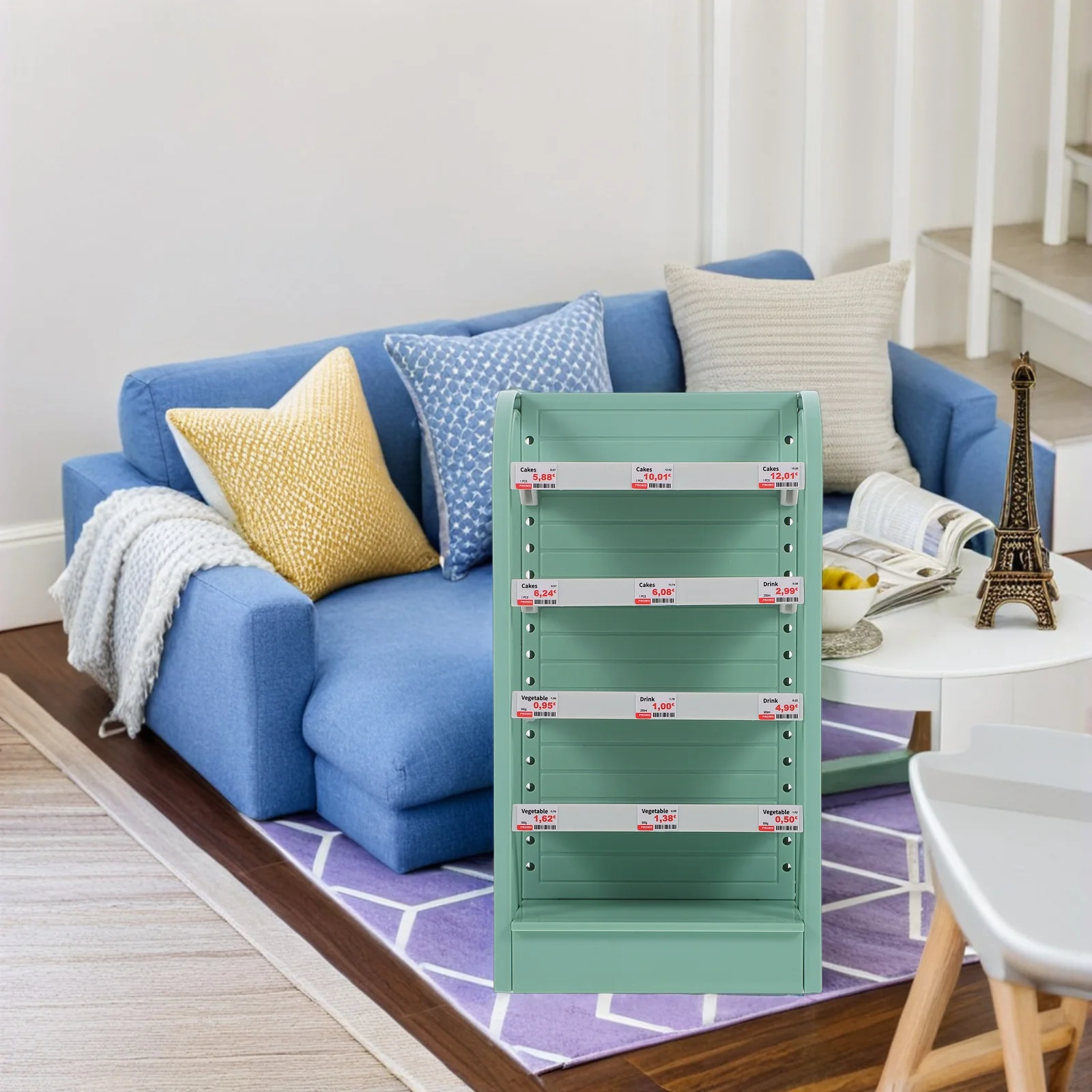 

Supermarket Shelf Dollhouse Furniture Toy Storage Multilayer Kids Play Kitchen Mini Mini House Furniture Food Rack
