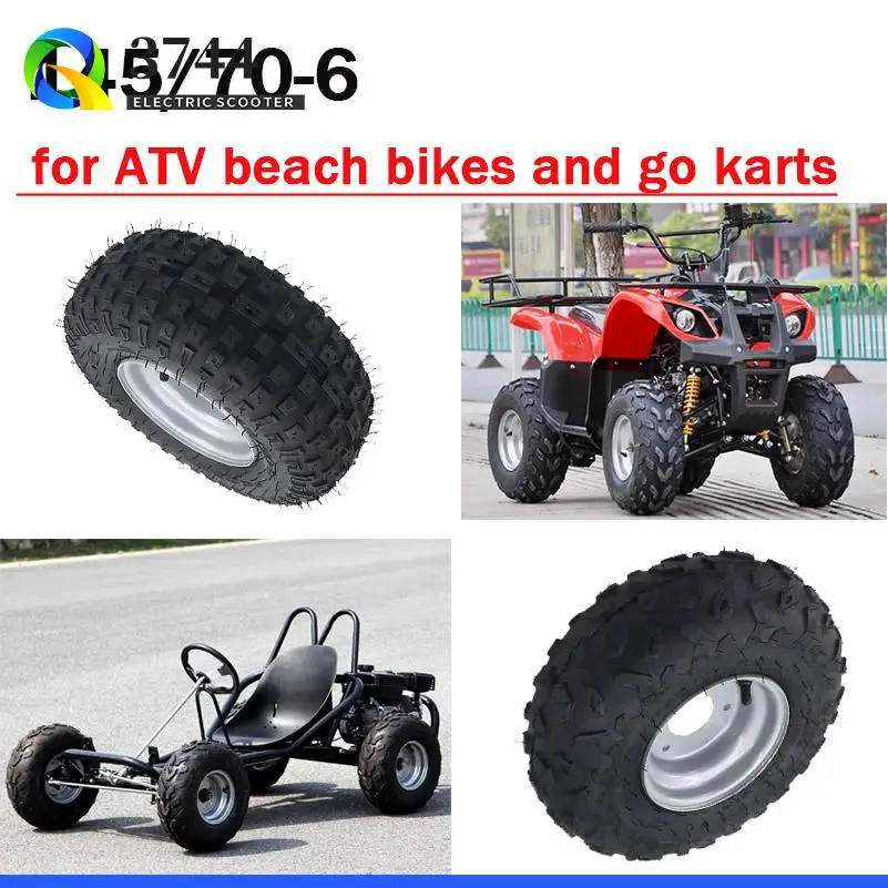 

Modified electric beach bike kart tire 145/70-6 inch vacuum tire with wheel hub accessories