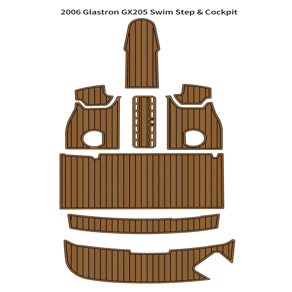 

Quality 2006 Glastron GX205 Swim Platform Cockpit Pad Boat EVA Foam Teak Deck Floor Mat