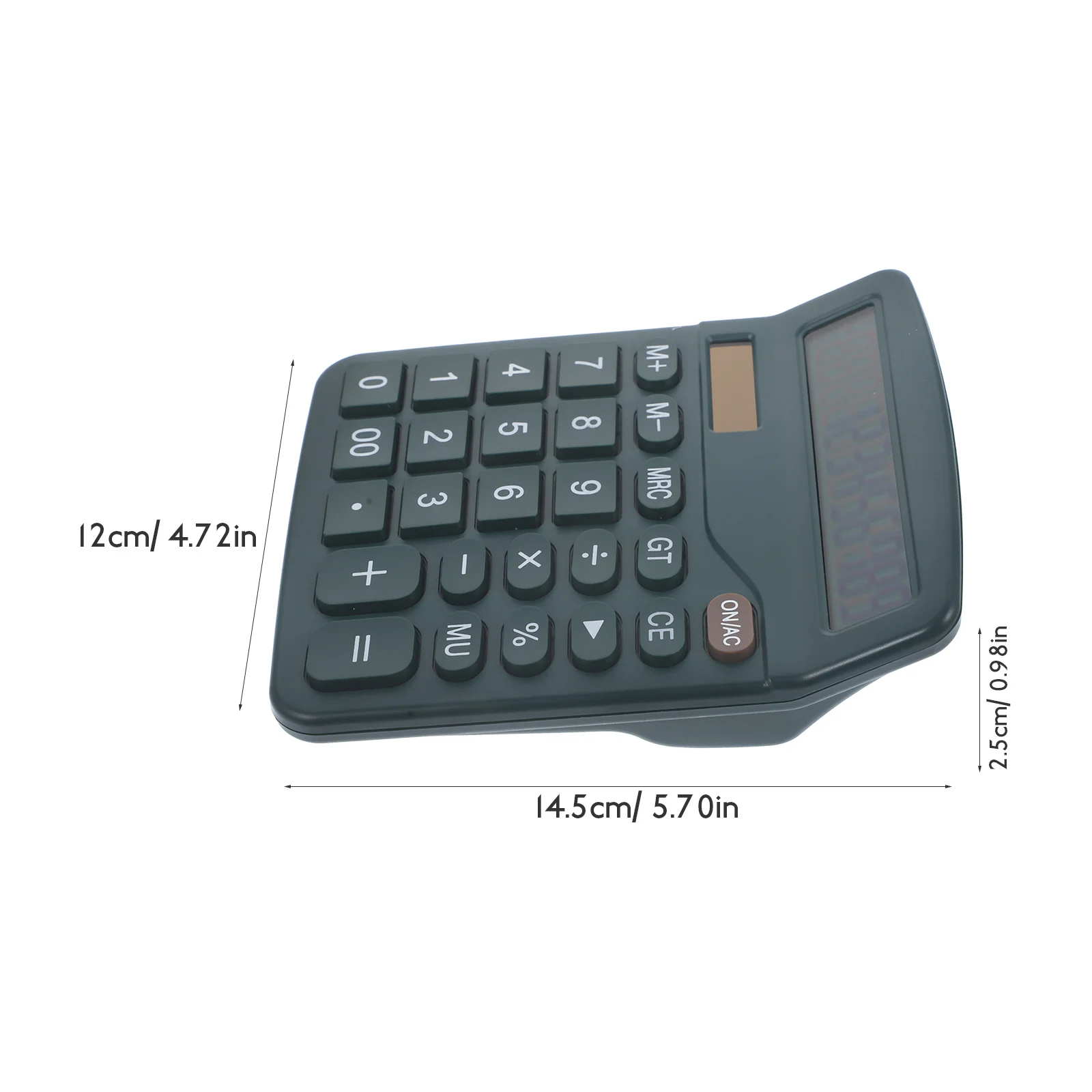 Solar Powered Desktop Calculator for Students Large Buttons Basic Office Desk Computer Green Color No Included Efficient
