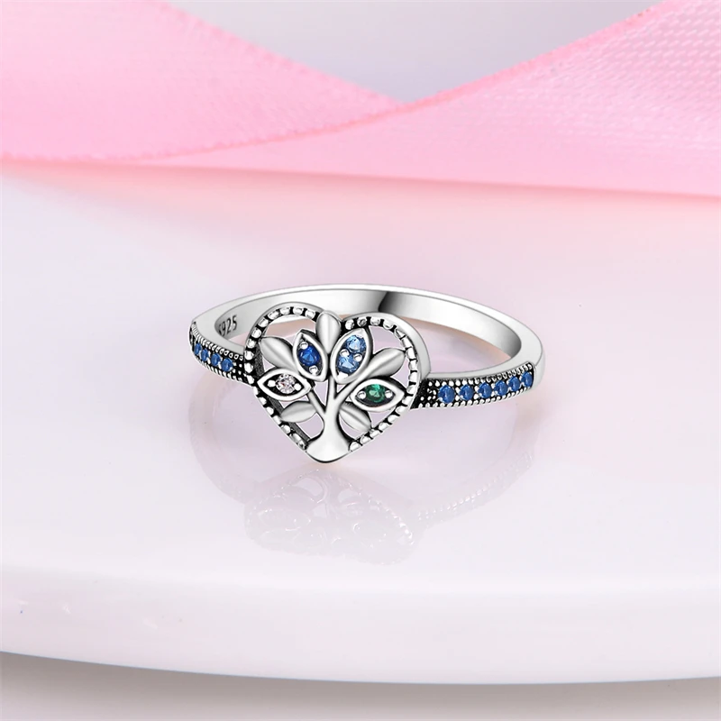 New Red Heart Ring 925 Sterling Silver Sparkling Ring for Women 925 Silver Design Original Zircon Rings Festival Jewelry Gift