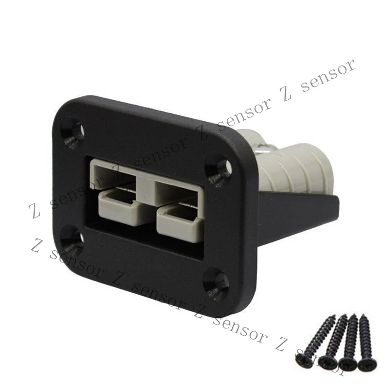 Z+ 1x Flush Mount 50A Connector Kit Mounting Bracket Panel Cover for Anderson Plug
