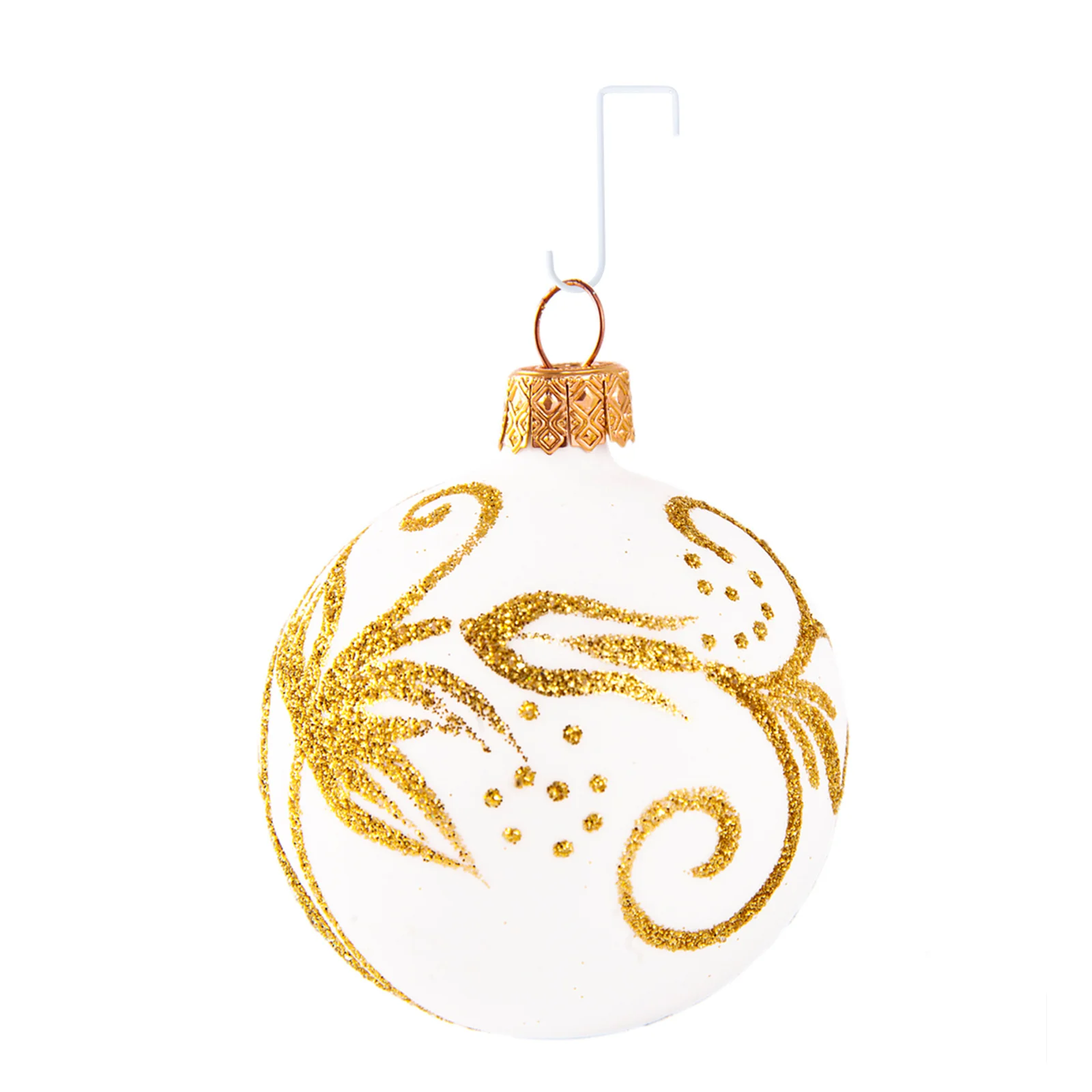 

6Pcs White Metal Hooks for Gardens Durable Planters Flower Baskets Bird Feeders Decor Flower Basket Hooks Chandelier Hangers