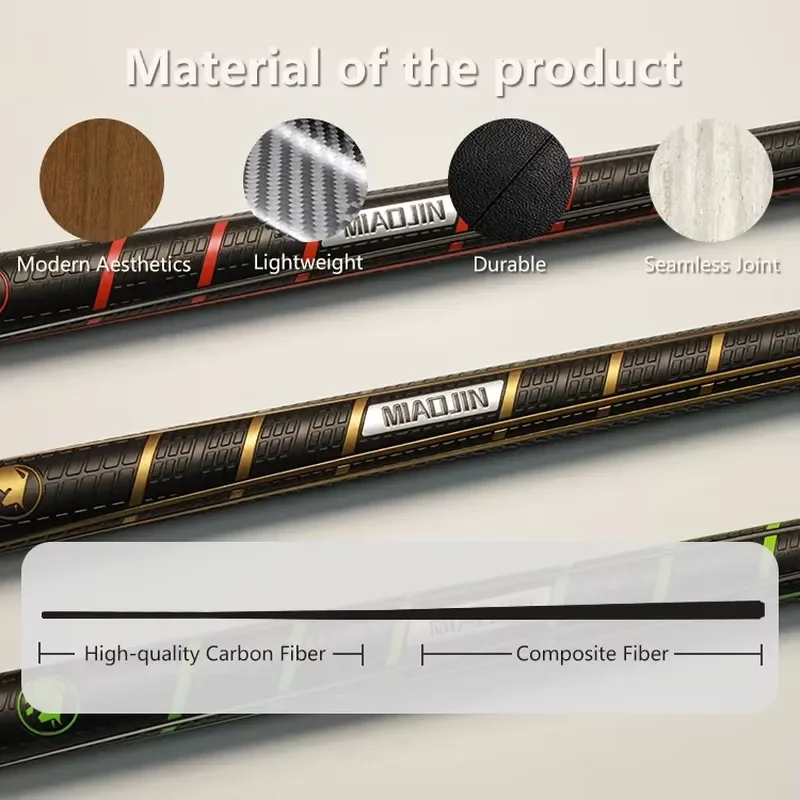Hot Sale Original Factory 12.9mm Jump Cue Professional Carbon Fiber Pool Cue Stick Snooker Billiard Cue for Billiard Clubs