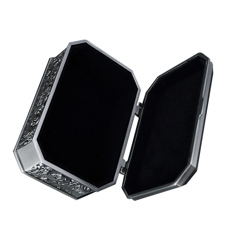 

Castle Jewelry Box Vintage Holder Decor Organizer Small Desktop Trinket Vanity Accessories Ring Metal Alloy Case Storage Dresser