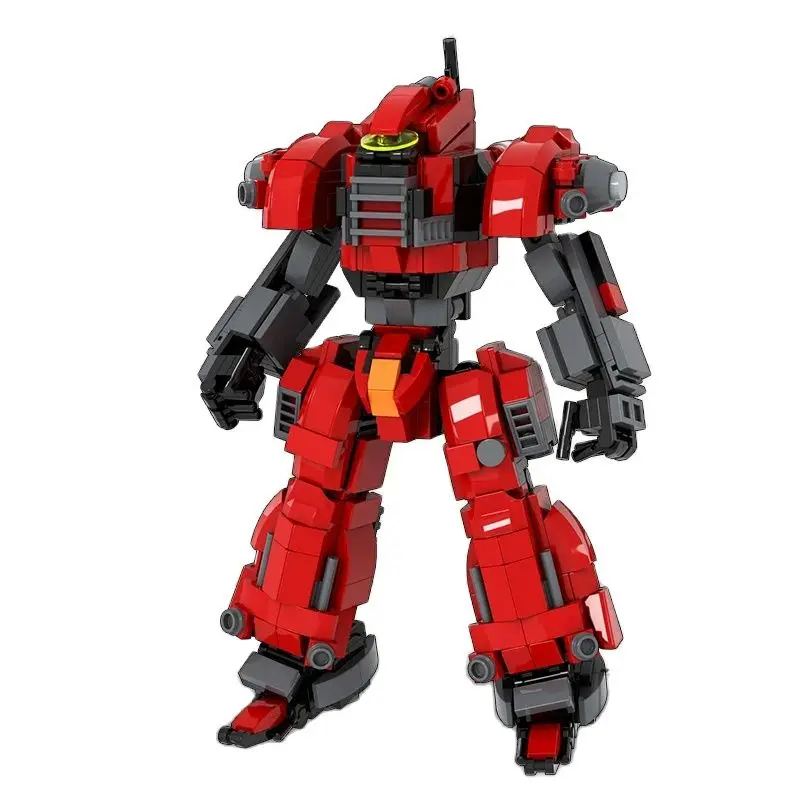 

19cm Moc 560pcs Building Blocks Action Figure Blocks Mecha Warrior Model Children's Toy Anime Soldier Assemble Bricks Robots Toy