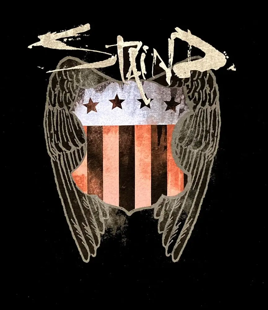 STAIND cd lgo PATRIOT Official SHIRT LAST MD New break the cycle aaron lewis OOP