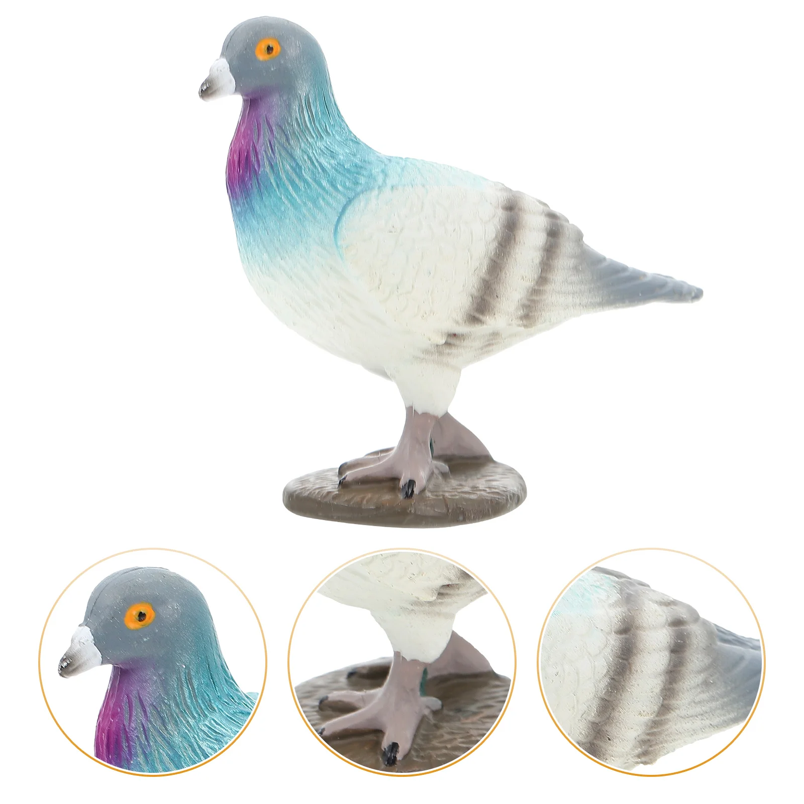 Pigeon Model Toy Micro Dove Figurine Plastic Craft Artificial Ornament Simulation Statue