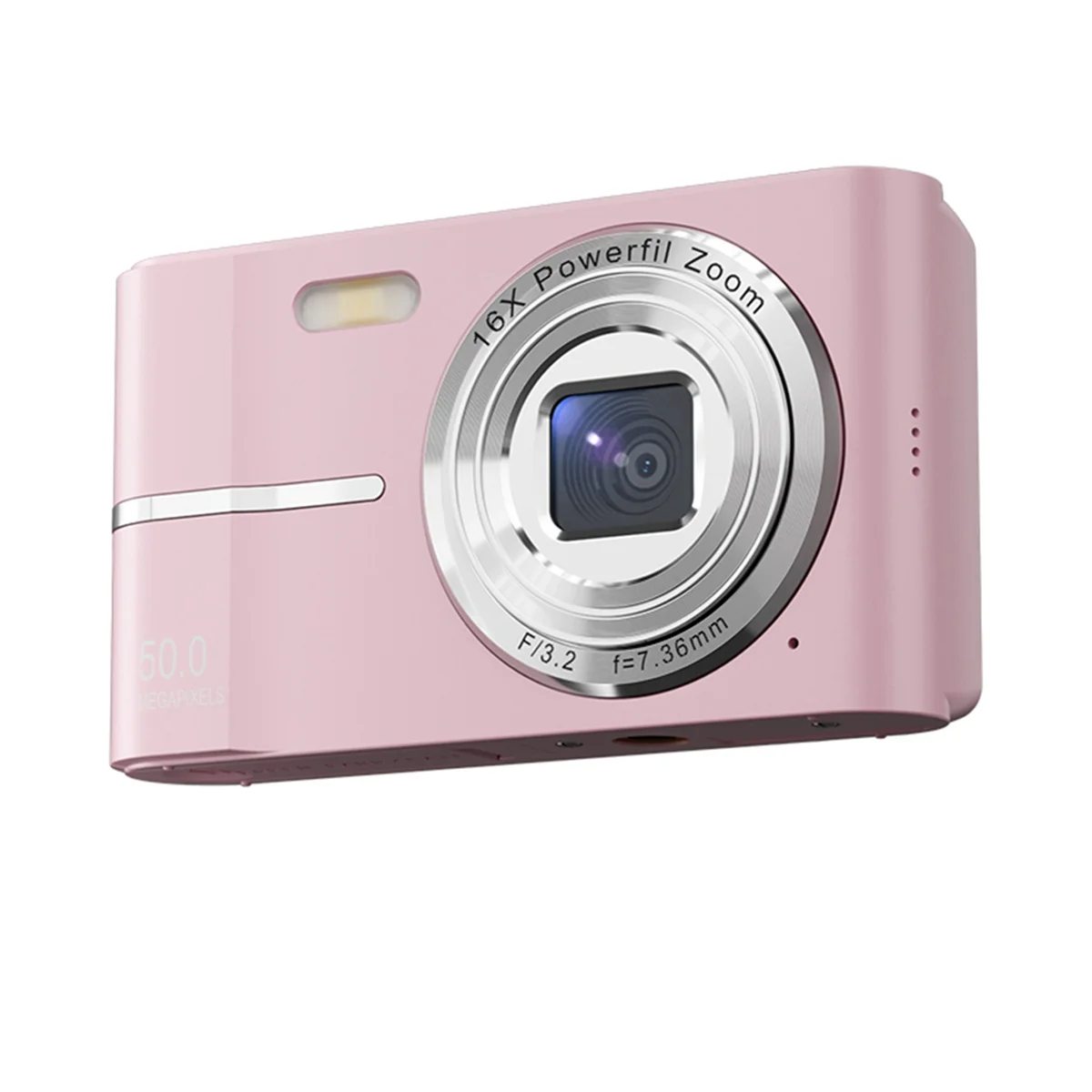 2.4 Inch Retro Digital Camera 4K HD Small Portable CMOS Mini Camera 50MP 16x Zoom Video Recorder Camera Pink