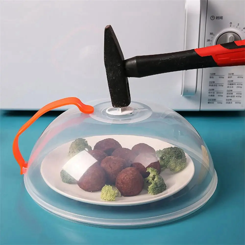 1Pcs Professional Microwave Splash Cover Oven Oil Cover with Steam Vent Magnetic Splash Cover Food Splash Cover
