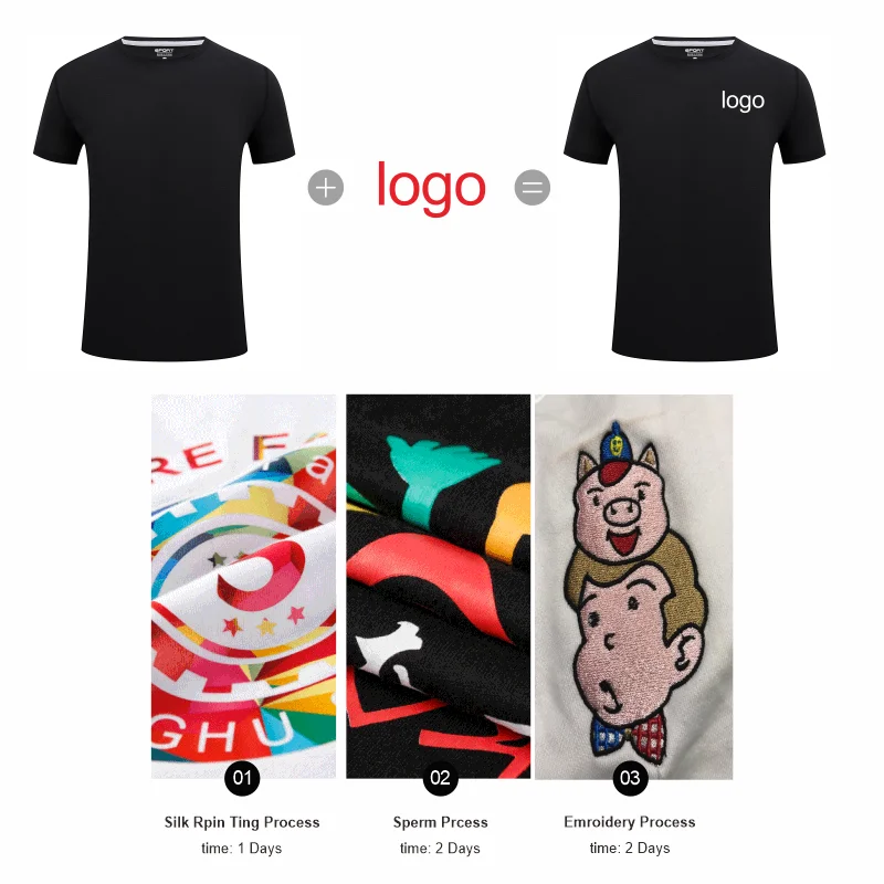 ELIKE Sport Schnell Trocknend T-Shirt Custom Logo Stickerei Polyester Persönliche Marke Männer Und Frauen Kleidung Sommer 8 Farben Breathab
