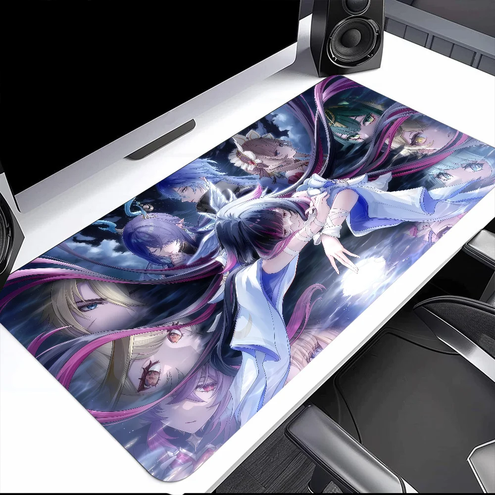 Columbina Genshin Impact Game s Mouse Pad Large Desk Mat Keyboard Ergonomic Office Rubber PC Non-slip Anti-fray Home Custom