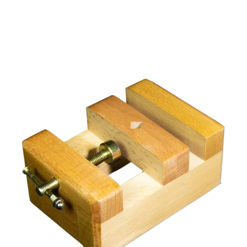 Handmade Carving Seal Clamp Beech Wooden Printing Bed Fixture Stone Engraving Stamp Seal Fixing Tool Clamp Pliers Art Supply