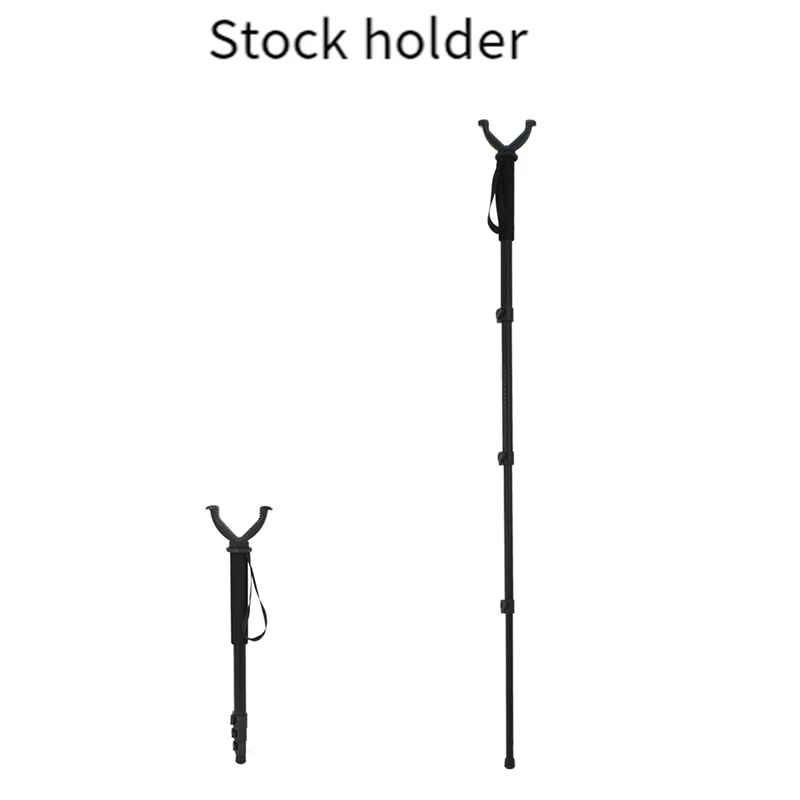 Aluminum Alloy Hunting Stand Adjustable Height Monopod Portable Hunting Accessories With Anti-Lost Wristband