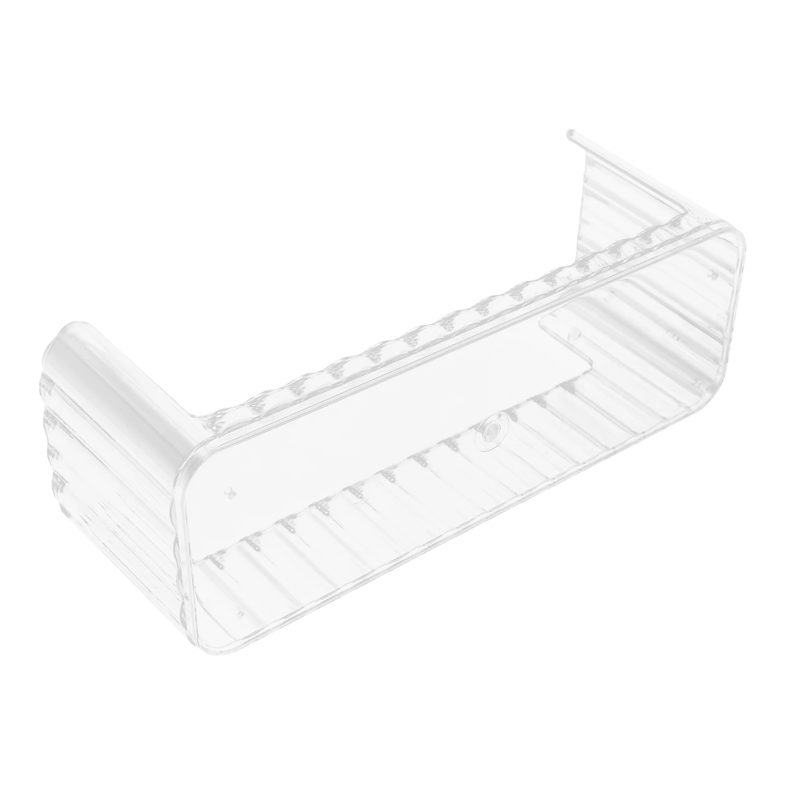 

1pcs Organizer Storage Rack Transparent Makeup Vanity Tray Clear Plastic Table Mount Bin For Bathroom Jewelry