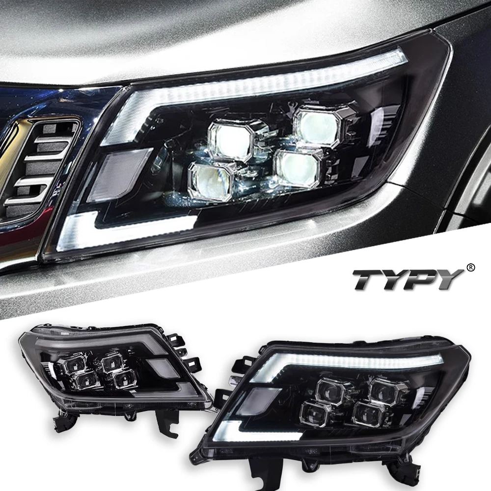 

TYPY Car For Nissan Navara Headlight 2014-2022 Upgrade Modified to New DRL Dynamic Turn Signal LED Headlight Auto Accessories