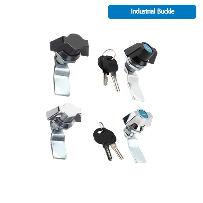 (3 Pieces) Cylindrical Rotating Tongue Lock Cabinet Electrical Box Electrical Cabinet Door Industrial Equipment Door Lock