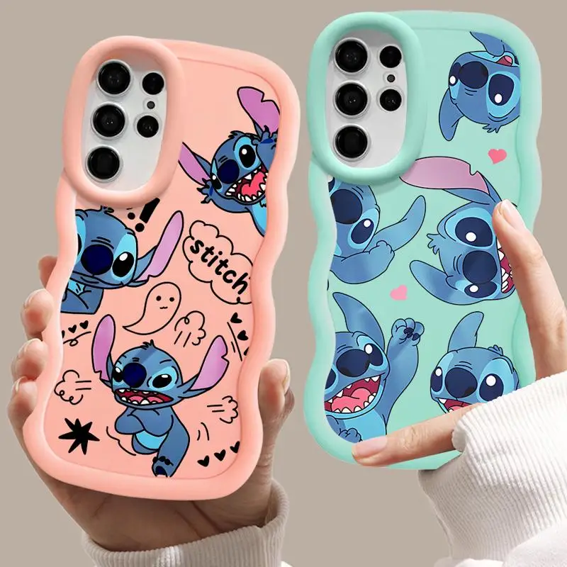 Disney Stitch Phone Case for Samsung Galaxy S23 S24 Ultra A52 A53 A54 A55 A73 S20 S21 S23 FE A25 A22 A23 A24 A32 A33 4G 5G Cover