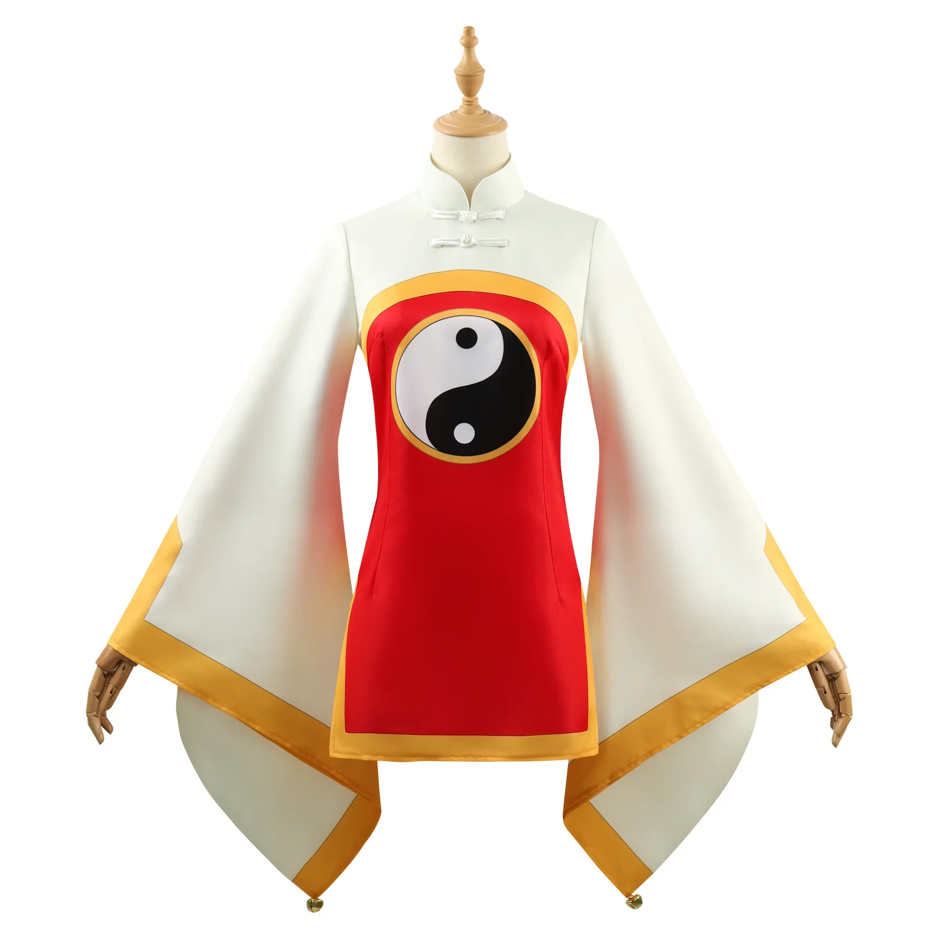 Li Meiling Cosplay Costumes Wig Anime Card Captor Chinese Style Bagua Dress Uniform Halloween Role Play Unisex Combination Suit