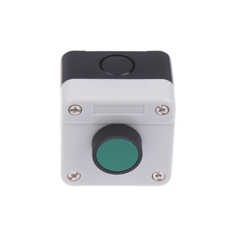 

(A.)1pc ABS Weatherproof Push Button Switch Station Box One Button Control Copper Contact Points For Gate Opener