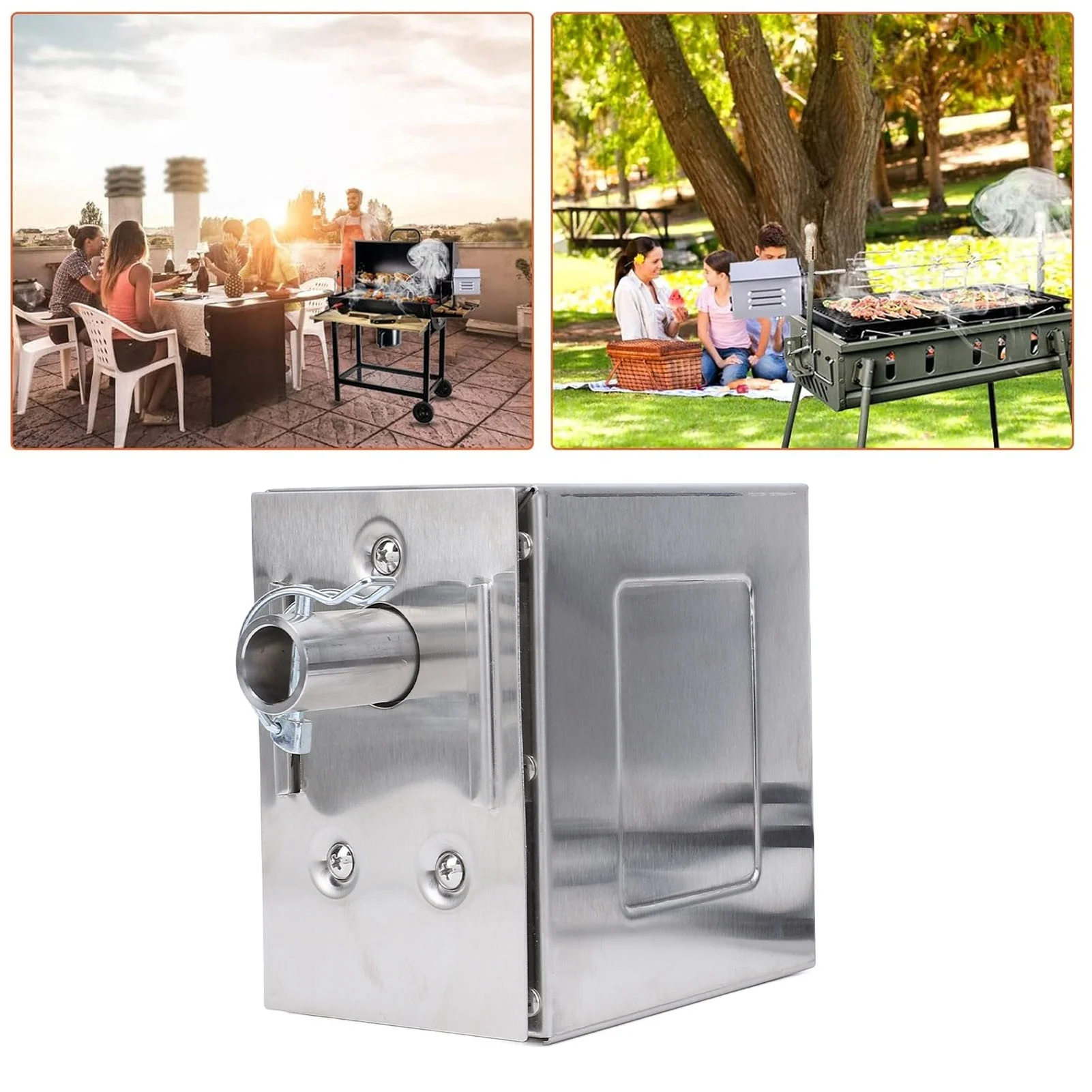 

BBQ Rotisserie Motor Roaster Stainless Steel Grill Electric Replacement Rotisserie Motor Barbecue Motor for Pig Goat Chicken