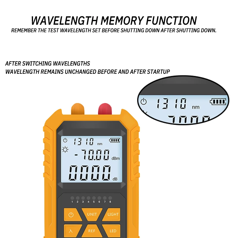 1 PC Optical Power Meter Red Light All In One Machine Red Light Fiber Optic Pen Mini Light Attenuation Tester Ceramic Core