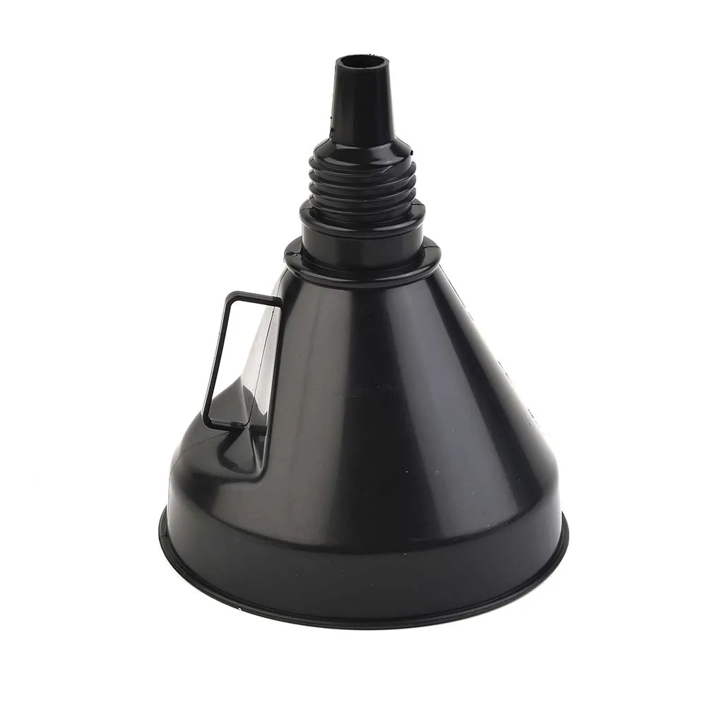 燃料漏斗液体メッシュオートバイオイルガソリンプラスチック注ぐ給油黒ストレーナー車の水充填柔軟な