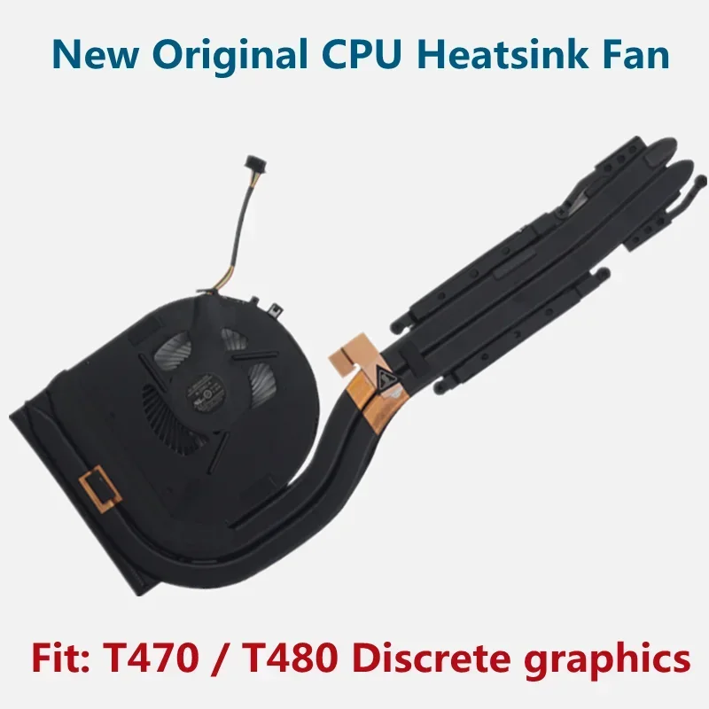 FORNew Original CPU Cooler Cooling Fan for Lenovo ThinkPad T470 T480 Heatsink  SWG Integrated / Discrete Graphics 01YR202 01YR20