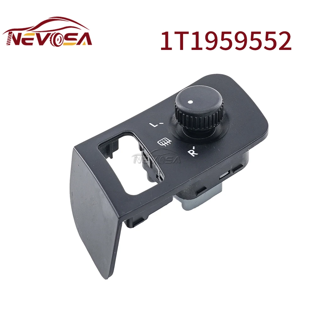 

NEVOSA 1T1959552 Mirror Control Switch For VW Volkswagen Touran Caddy 2005-2014 Rearview Side View Button 6pins