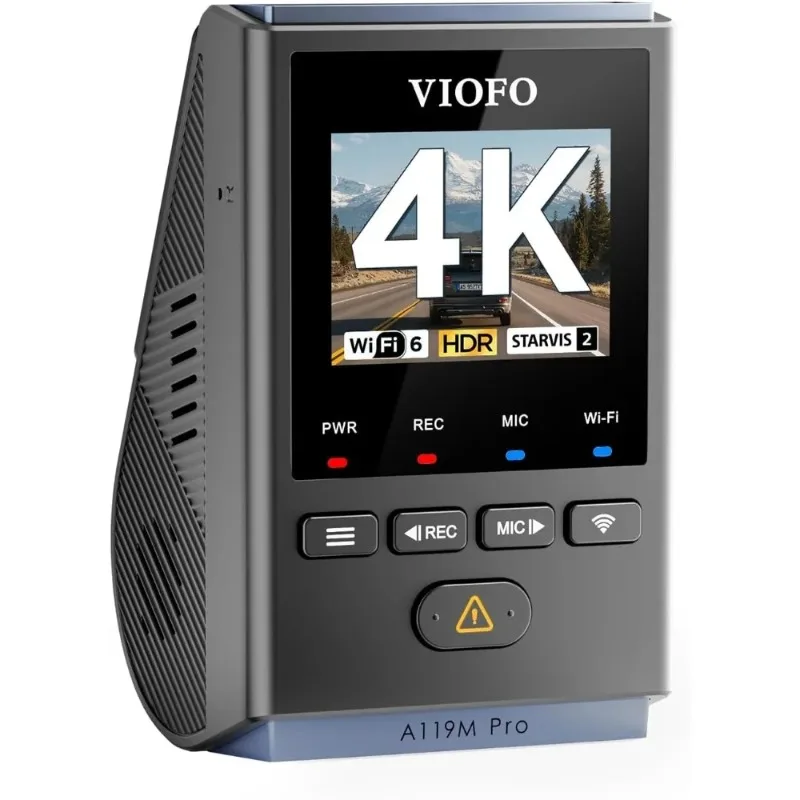 A119M Pro 4K HDR MINI Dash Cam, STARVIS 2 IMX678 Sensor, Front Dash Camera for Cars Wi-Fi 6 Quad-Mode GPS, Voice Controlhi