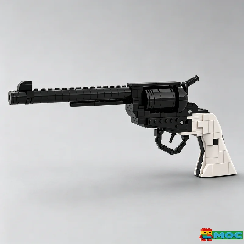 276Pcs Cavalry Revolver Moc Building Blocks Model Assembly Educational Toy Customize Creative Collection Display Special Gifts