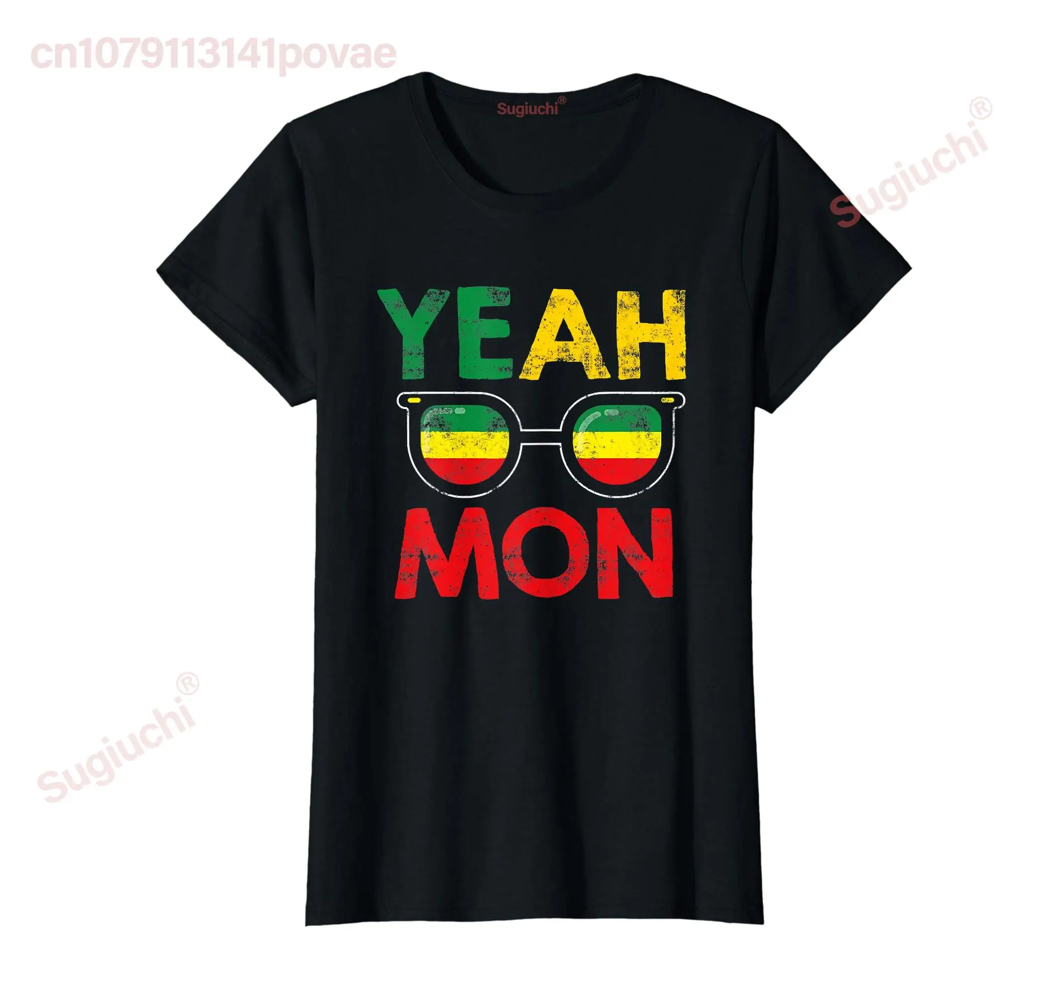

Футболка из 100% хлопка Yeah Mon Jamaican Vacation Ямайка в стиле регги, повседневная удобная футболка, летние футболки