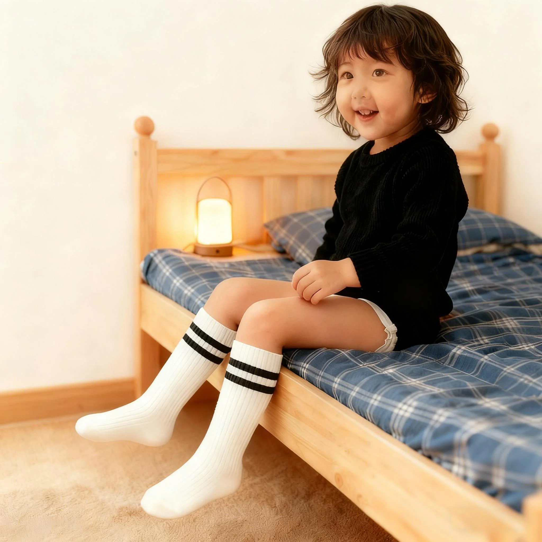 10A Antibacterial Knee-High Socks for Kids - Spring & Autumn Toddler Little Kid Baby Student Long Tube Leg Warmers | Soft Breath
