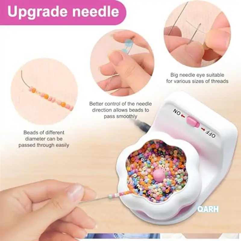 

Electric Clay Bead Spinner Set Automatic Bead Spinner Set For Jewelry Making With 2 Beading Needles For DIY Crafts