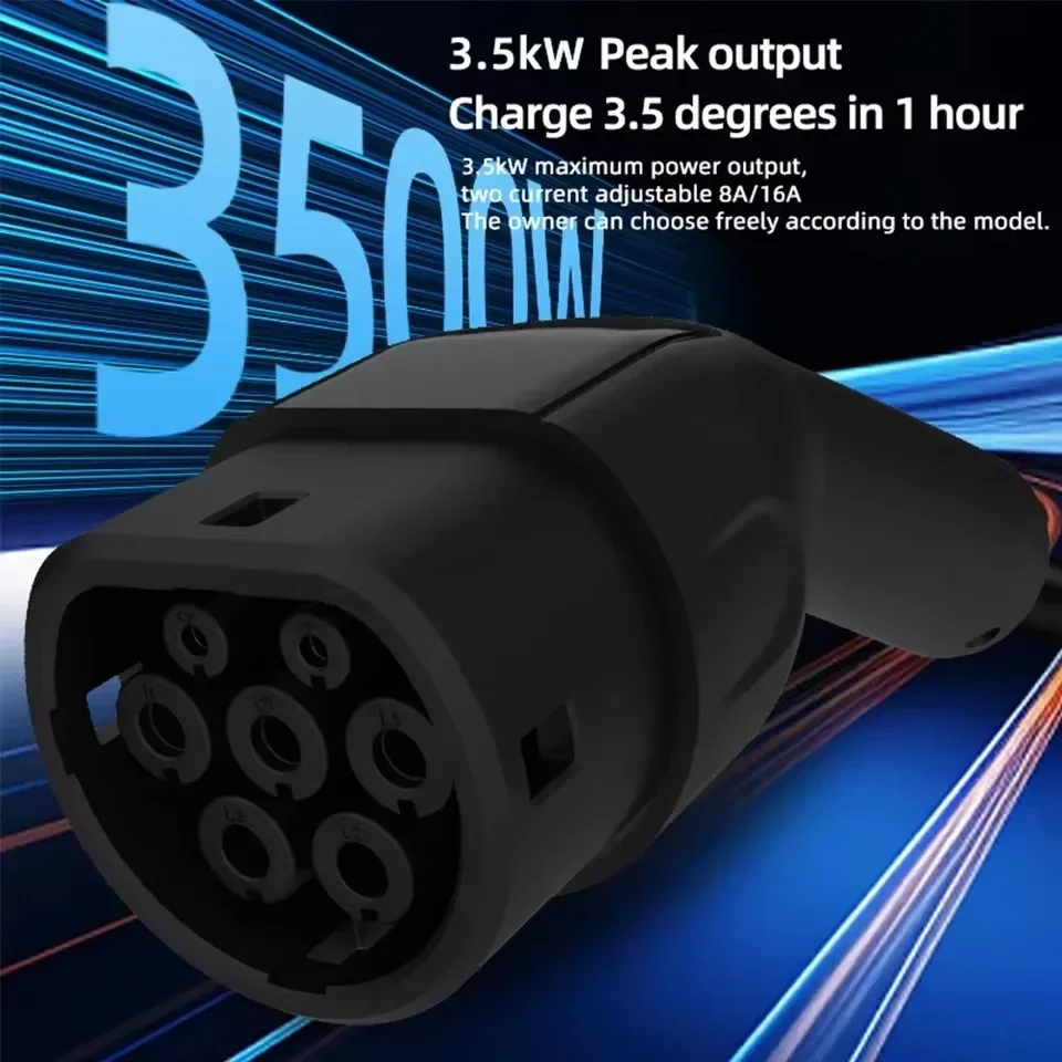 

Портативное зарядное устройство для электромобилей 3,5 кВт, 16 А, 3 м, 5 м, 10 м, 15 м, 20 м, кабель Type2 IEC62196, вилка EVSE EU, адаптер Wallbox для электромобиля
