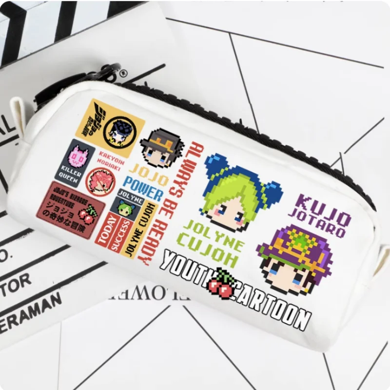 

Anime JoJos Bizarre Adventure Jolyne Cujoh Pencil Case Oxford Canvas Storage Bag Pencil Box Pencilcase School Pen Bag 2342