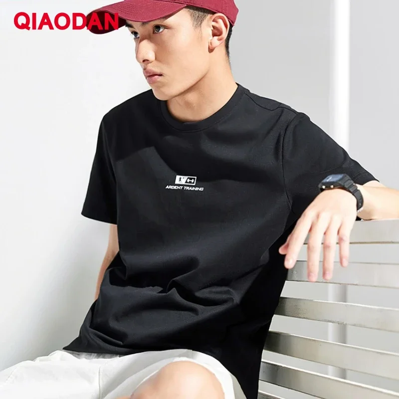 QIAODAN T-Shirt for Men Gym Sport Comfortable Breathable Casual Tops 2026 Summer New High Quality Short Sleeves XHS23231338