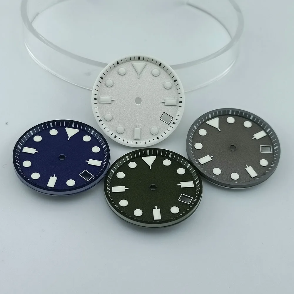 

calendar dial with diameter of 29MM, luminous dial, suitable for NH35 watch movement accessories, supporting customized logo