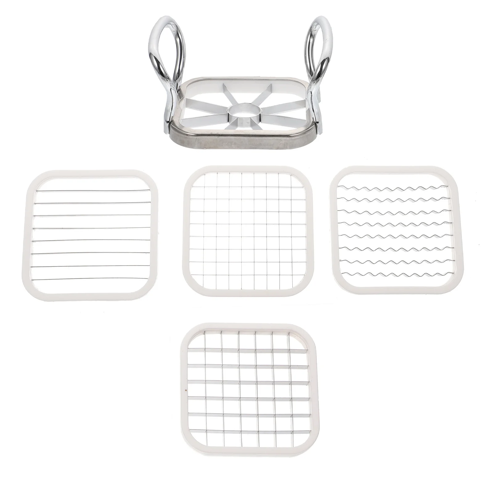 

1Set Stainless Steel Fruit Slicer Cutter Multi-Function Kitchen Gadget Easy Carry Practical Home Restaurant Hotel Use