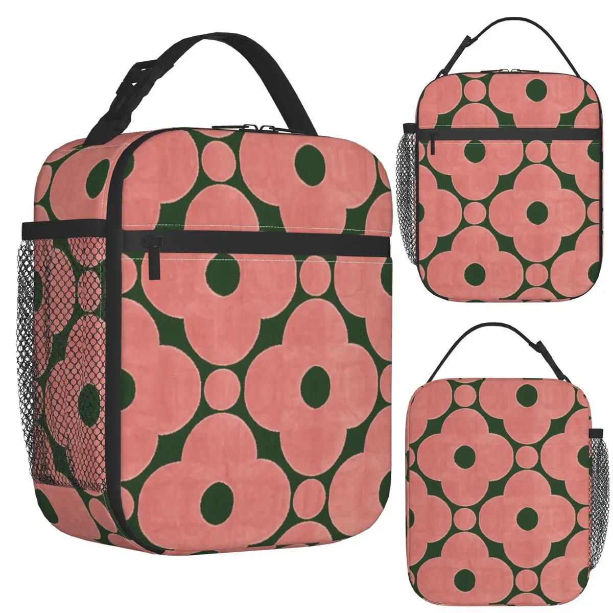 

Orla Kiely Flower Design Insulated Lunch Bag for Picnic Storage Food Boxes Portable Container Cooler Thermal Lunch Box Tote