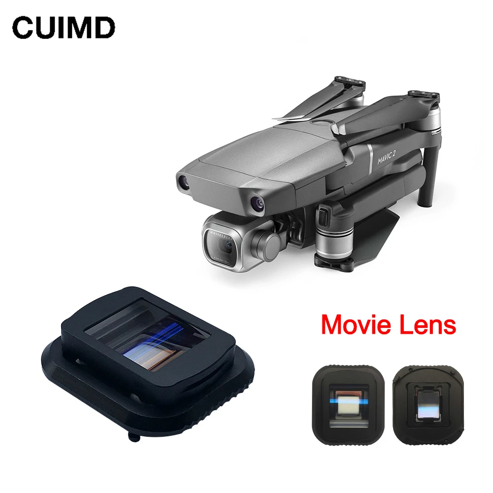 

1.33X Widescreen Blu-ray Movie Lens Filter for DJI Mavic 2 Pro Drone Anamorphic Movie Lens Video Shoot Filmmaking Accessories