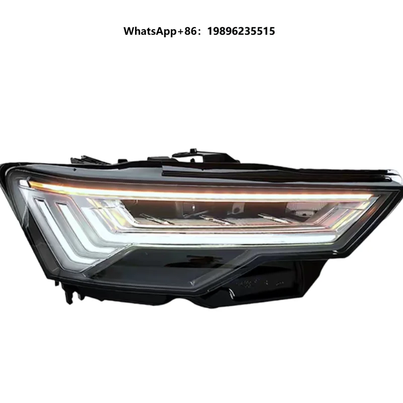 For 19-23 A6l High-definition matrix Headlight Assembly C8 Low-profile Modification and High-profile Five-bar Headlights.