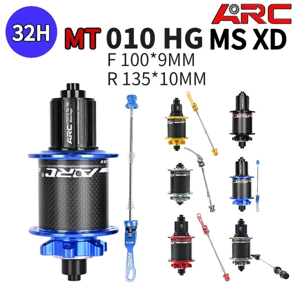 

ARC MT010 Pro 4 в 1 MTB велосипедная дисковая тормозная ступица для горного велосипеда 6 партов 3 зуба 114 щелчков F-15*100 мм/R-12*142 мм ступица для HG/MS/XD QR