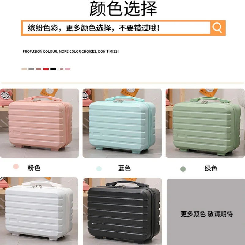 14 Inch New Design Travel Suitcase Hand Luggage Portable Storage Bag Women Makeup Box High Quality Travel Weekend Packet Bag